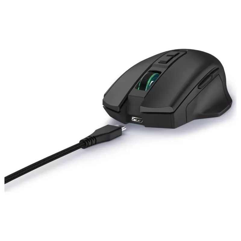 Hama uRage Reaper 410 ratón gaming óptico con cable, 12000 DPI, 6 botones programables, RGB, negro