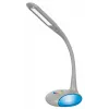 Activejet VENUS lámpara de escritorio LED gris con base de color cambiante y función de carga USB