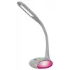 Activejet VENUS lámpara de escritorio LED gris con base de color cambiante y función de carga USB