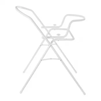 KEEEPER soporte universal para bañera Dawid blanco – altura ajustable, plegable, compatible con bañeras para bebé 84–100 cm