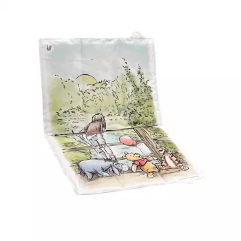 KEEEPER esterilla de viaje Antek Winnie the Pooh, plegable, blanca, 70 x 50 x 5 cm