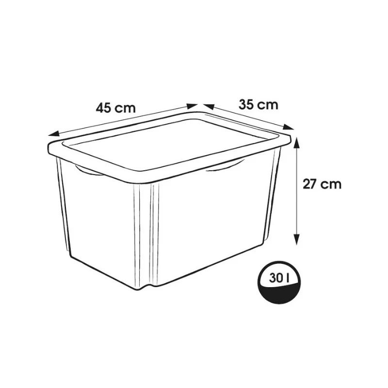 KEEEPER caja con tapa 30L Karolina Paw Patrol 45x35x27cm azul claro