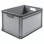 keeeper Robert caja de transporte de carga pesada 64L, 60 kg de carga, 600x400x320 mm, gris