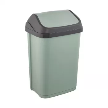 KEEEPER Swantje Cubo de basura 25L con tapa basculante, Verde