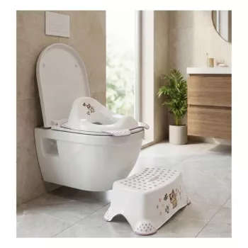 keeeper Orinal entrenador con función antideslizante Ewa «Cats» 30x40x15cm Blanco