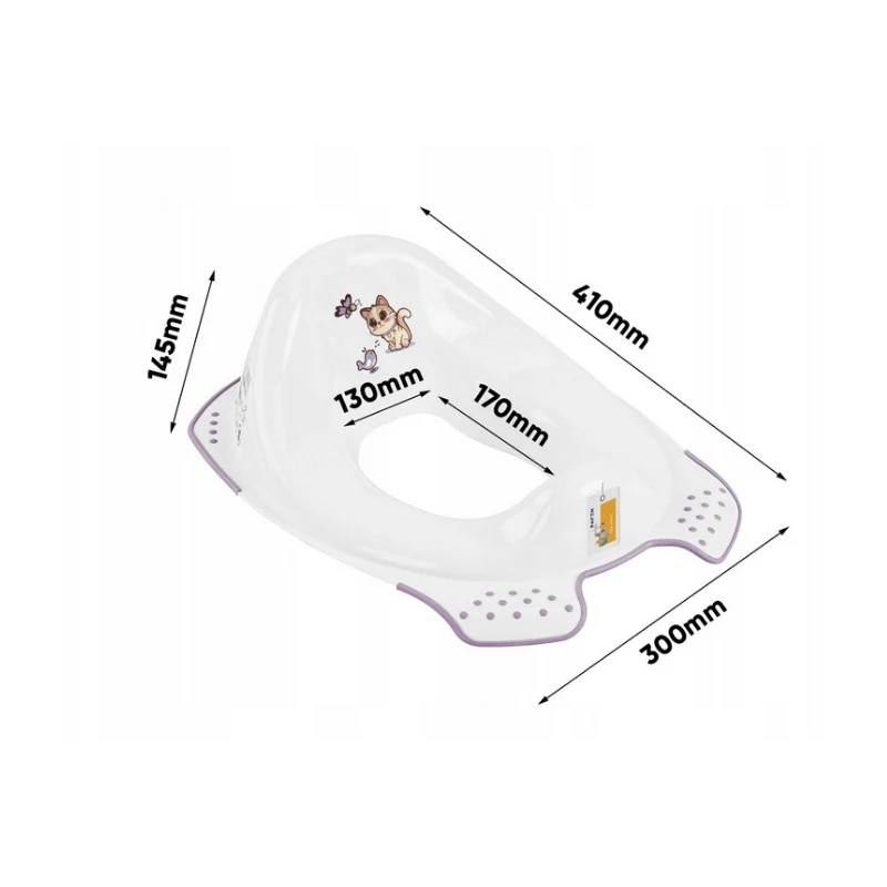 keeeper Orinal entrenador con función antideslizante Ewa «Cats» 30x40x15cm Blanco
