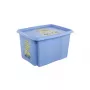 KEEEPER Caja con tapa 30L Karolina «Minions Happiness» 45x35x27cm azul claro