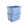 keeeper Caja con tapa 45L Karolina “Minions Happiness” 55,5x40x30cm Azul claro