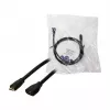 LogiLink CU0121 Cable alargador USB 2.0 Micro-B macho a Micro-B hembra, 1 m, Negro