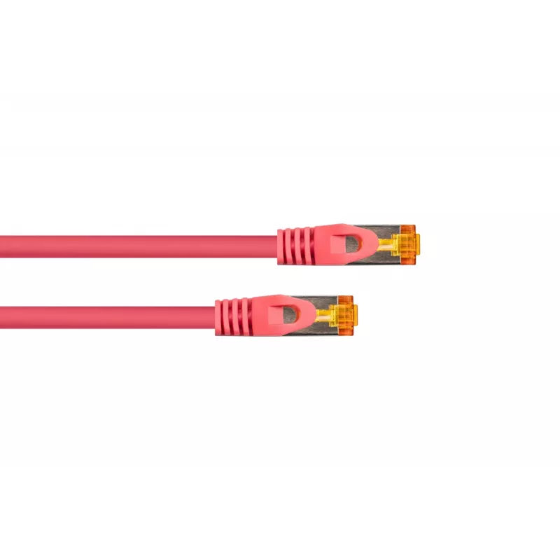 Kabelmeister Cable de red Cat.7 S/FTP, funda TPE, magenta, 5m