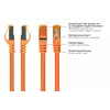 KABELMEISTER Cable de red Cat.7 S/FTP RJ45, 1m, naranja, funda TPE, libre de halógenos, 10 Gbps