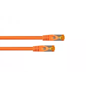 KABELMEISTER Cable de red Cat.7 S/FTP, RJ45, TPE, libre de halógenos, naranja, 1,5m