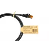 Kabelmeister Cable de red Cat.7 S/FTP, RJ45, funda TPE, libre de halógenos, negro, 0,25 m