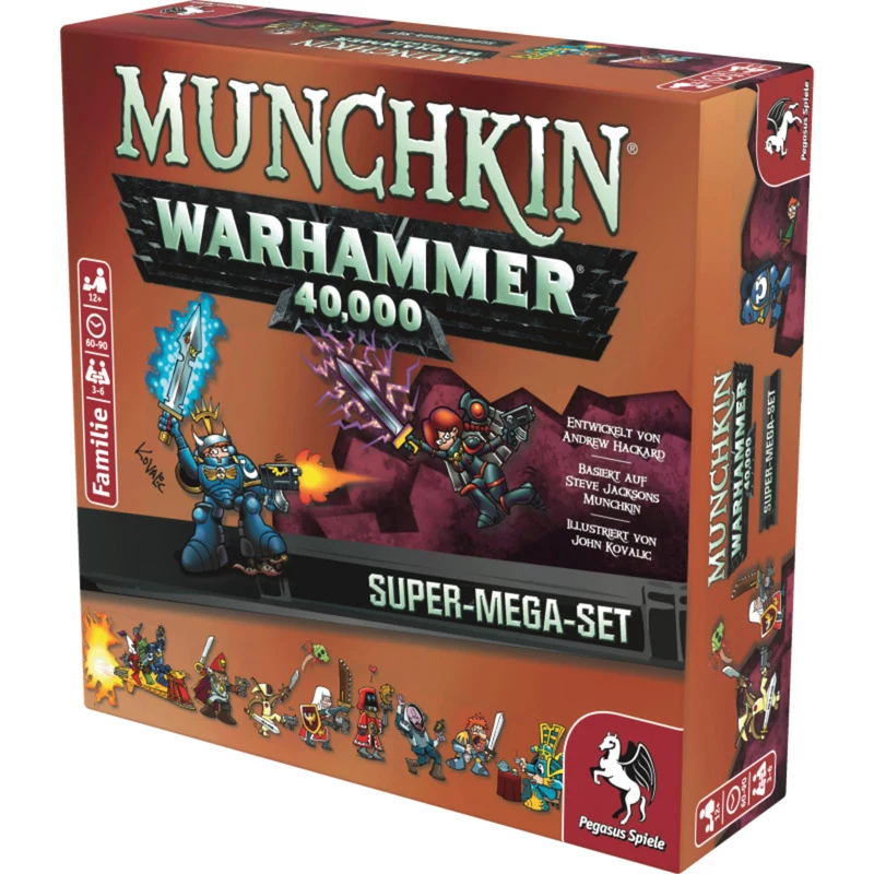 Pegasus Munchkin Warhammer 40K Super Mega Set Juego de cartas