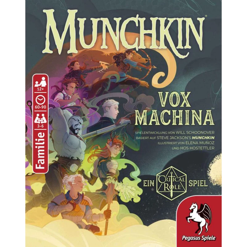 PEGASUS Munchkin Vox Machina - Critical Role Juego de cartas