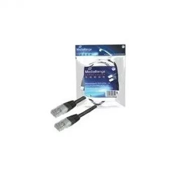MediaRange MRCS110 Cable de red CAT6 UTP, RJ45, 1,5m, negro