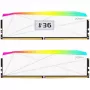 V-Color Manta XFinity+ aRGB 32GB (2x16GB) DDR5-6400 CL32 kit de memoria RAM para PC blanco