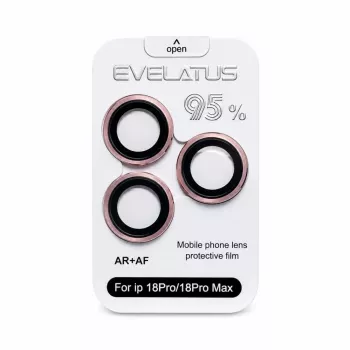 Evelatus Apple iPhone 18 Pro / 18 Pro Max cristal protector de lente de cámara Armor borgoña