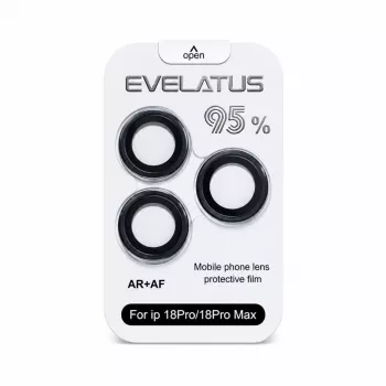 Evelatus Apple iPhone 18 Pro / 18 Pro Max Cristal protector de objetivo de cámara Armor Black