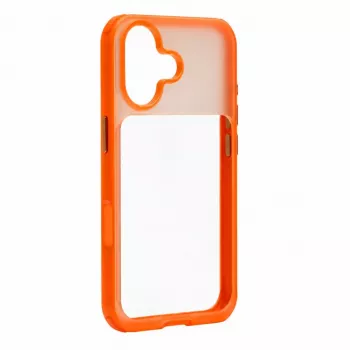 Evelatus Apple iPhone 17 LiveCase funda híbrida con soporte PC+TPU naranja