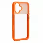 Evelatus Apple iPhone 17 LiveCase funda híbrida con soporte PC+TPU naranja