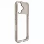 Evelatus Apple iPhone 17 LiveCase funda híbrida con soporte PC+TPU plata