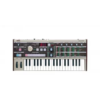 Korg microKORG Sintetizador de modelado analógico con 37 mini teclas y vocoder, Gris