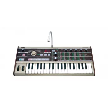 Korg microKORG Sintetizador de modelado analógico con 37 mini teclas y vocoder, Gris