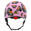 Hornit Pug Casco de bicicleta para niños con luces LED - Rosa, 48-53 cm PUS806