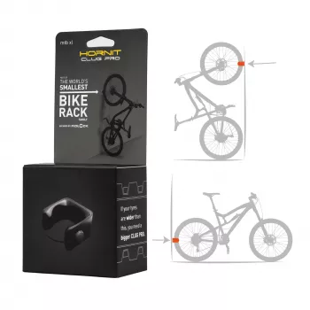 HORNIT CLUG PRO MTB XL Clip soporte de pared para bicicleta Negro 7764XCP