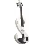 Stagg SEVN44WH Violín eléctrico 4/4 con salida de auriculares y accesorios - Blanco