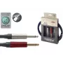 Stagg XGC3SW cable para instrumento de 3 m con 1/4 inch TS a 1/4 inch TS, negro