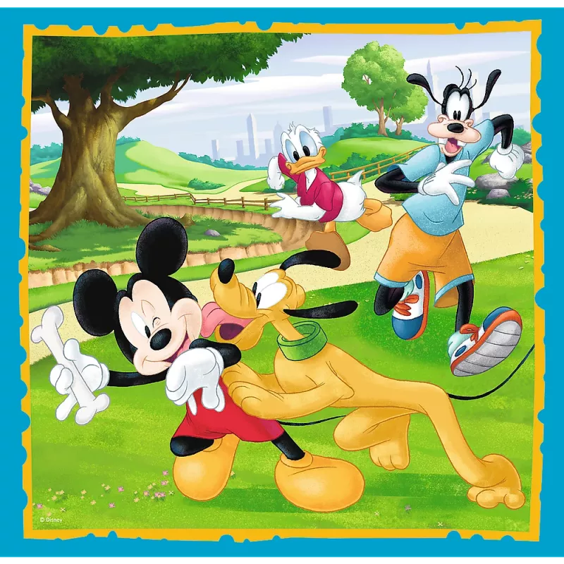 Trefl set de 3 puzles en 1 Mickey Mouse and Friends - 20, 36, 50 piezas