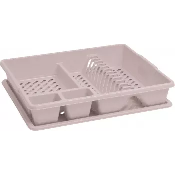 Escurridor de platos efecto ratán Curver 45x38x8,8 cm Beige