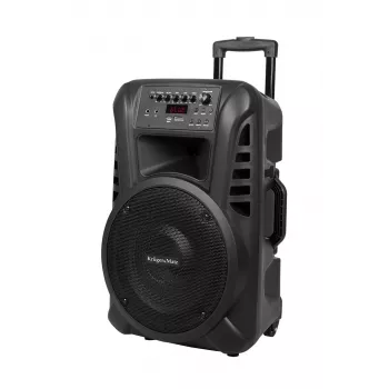 Altavoz activo KRUGER & MATZ KM1712 40W con 2 micrófonos inalámbricos UHF, Bluetooth, USB, SD, radio FM