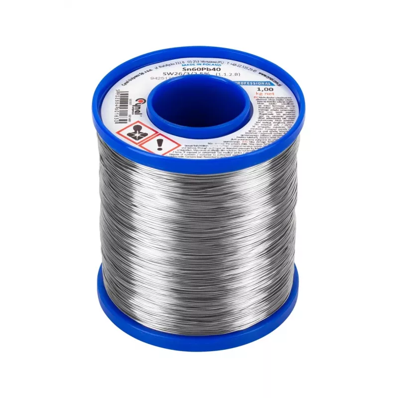 CYNEL LEC-LUT0112-1000 Sn60Pb40 hilo de soldadura con colofonia 3mm 1kg bobina