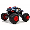 LEAN TOYS 9023 Coche teledirigido todoterreno dinosaurio con ruedas grandes 2,4G – vehículo RC off-road 4WD escala 1:16, verde/marrón