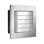 BCS-PAN-P10-N Placa exterior para portero automático de 2 hilos – cámara 2MP, gran angular 125°, IP65, IK07, plata/gris