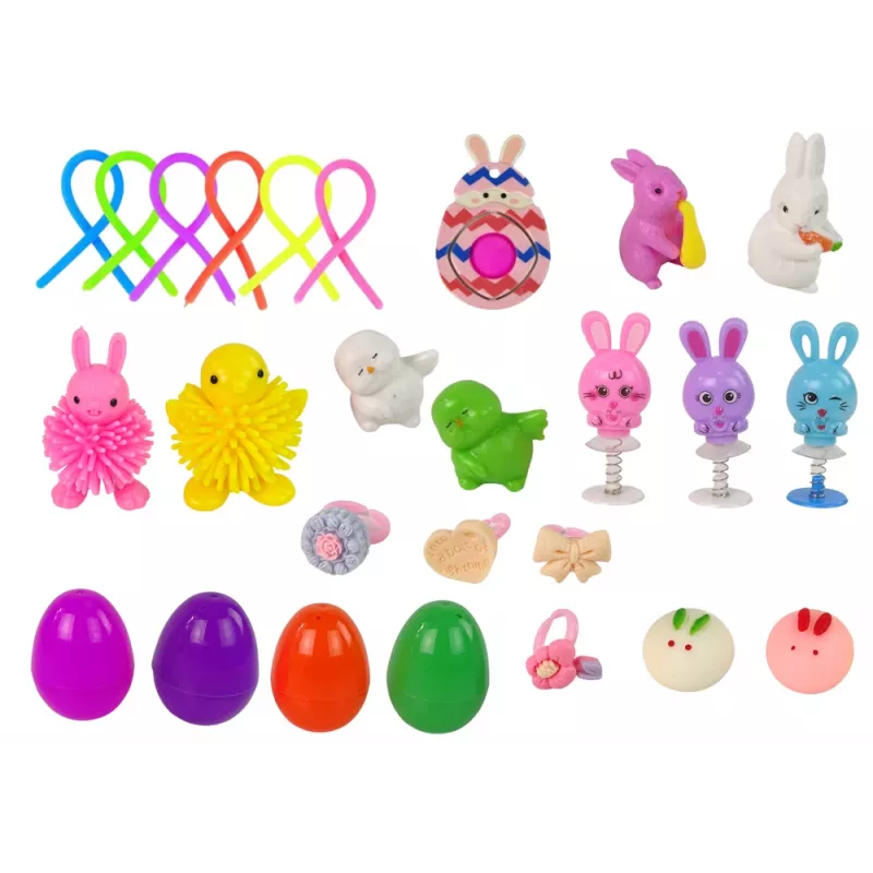 LEAN TOYS Pascua Set de juguetes fidget antiestrés 24 elementos