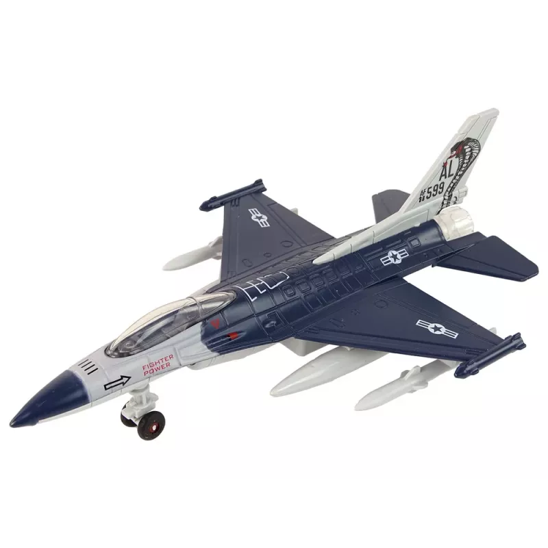 LEAN TOYS Avión con propulsión por fricción luces sonidos 1:72 Navy