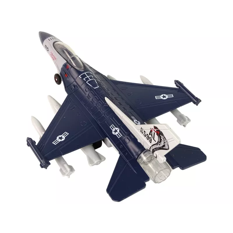 LEAN TOYS Avión con propulsión por fricción luces sonidos 1:72 Navy