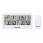 Blaupunkt WS20WH Estación meteorológica con sensor exterior, LCD en color, reloj radiocontrolado DCF, fase lunar, función de carga USB