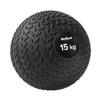 Rebel Active Slam Ball 15 kg 23 cm negro - balón medicinal para fuerza y rehabilitación