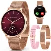 3MK PROTECTION Smartwatch Altora Vivid Lady – AMOLED, frecuencia cardíaca, SpO2, IP68, correa de silicona rosa