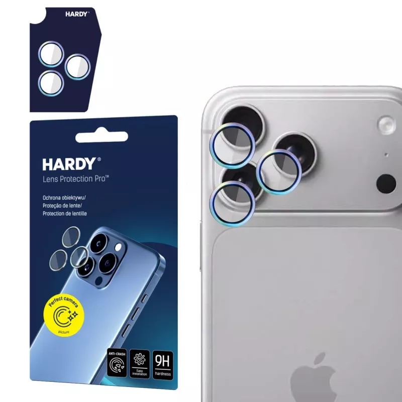 3MK PROTECTION Apple iPhone 18 Pro / 18 Pro Max HARDY Lens Protection Pro Rainbow Protección para objetivo de cámara