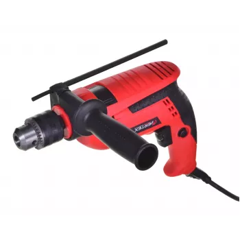 VERTEX VWU710 Taladro percutor 710W con portabrocas de corona dentada de 13mm, 0-2800 rpm, 0-44800 BPM, regulación de velocidad, giro a derecha/izquierda, empuñadura auxiliar, tope de profundidad