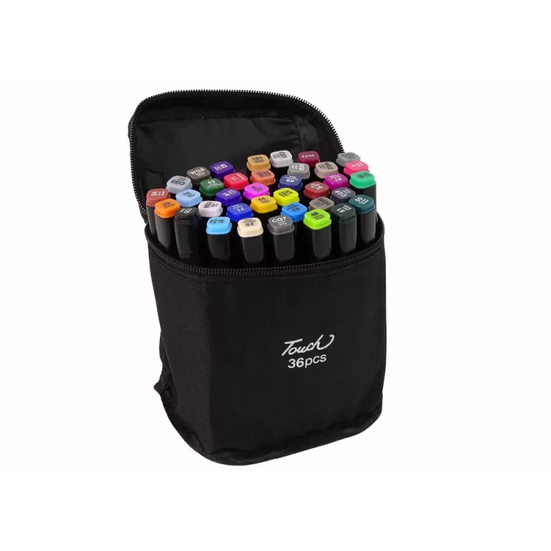 LEAN Touch PRO Set de rotuladores 36 uds. con bolsa, rotuladores de alcohol
