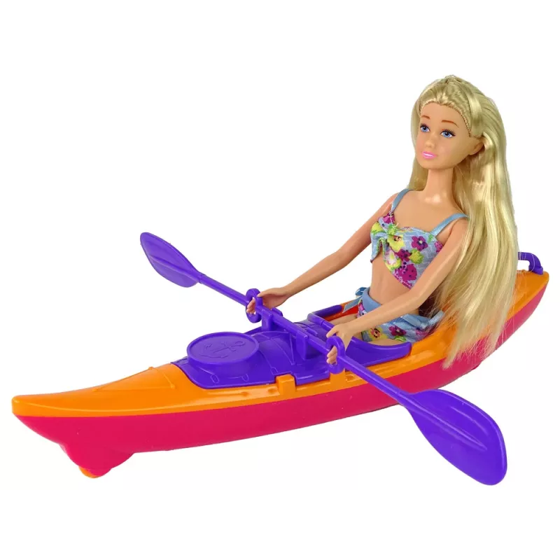 LEAN TOYS Accesorio para muñecas Kayak naranja
