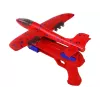 LEAN TOYS Pistola lanzadora de pompas de jabón avión roja