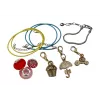 LEAN TOYS Set de creación de bisutería DIY - Pulseras, cuentas y colgantes, más de 300 cuentas, más de 50 charms, hilo elástico, cierres, caja reutilizable, a partir de 6 años